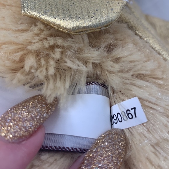 GODIVA 2009 GUND TEDDY BEAR WITH WINGS in gold - Picture 8 of 9